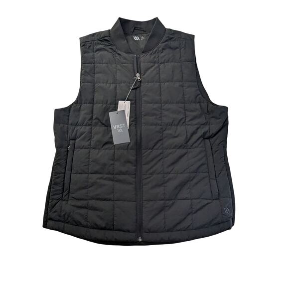 VRST Men's Size Medium Lightweight Insulated Vest Pure Black NWT $98 - Picture 1 of 6